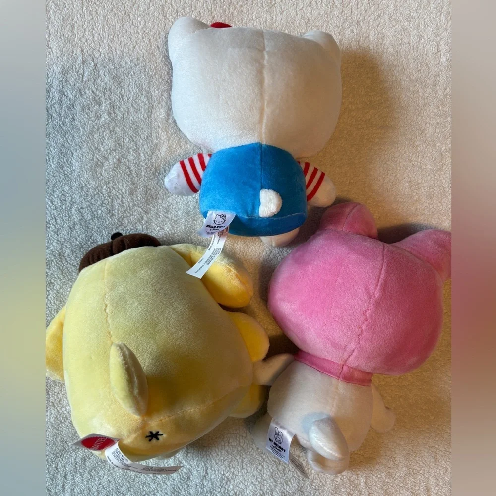 Sanrio Stuffed Animals Trip - Hello Kitty, My Melody, Pompompurin. Medium Sized